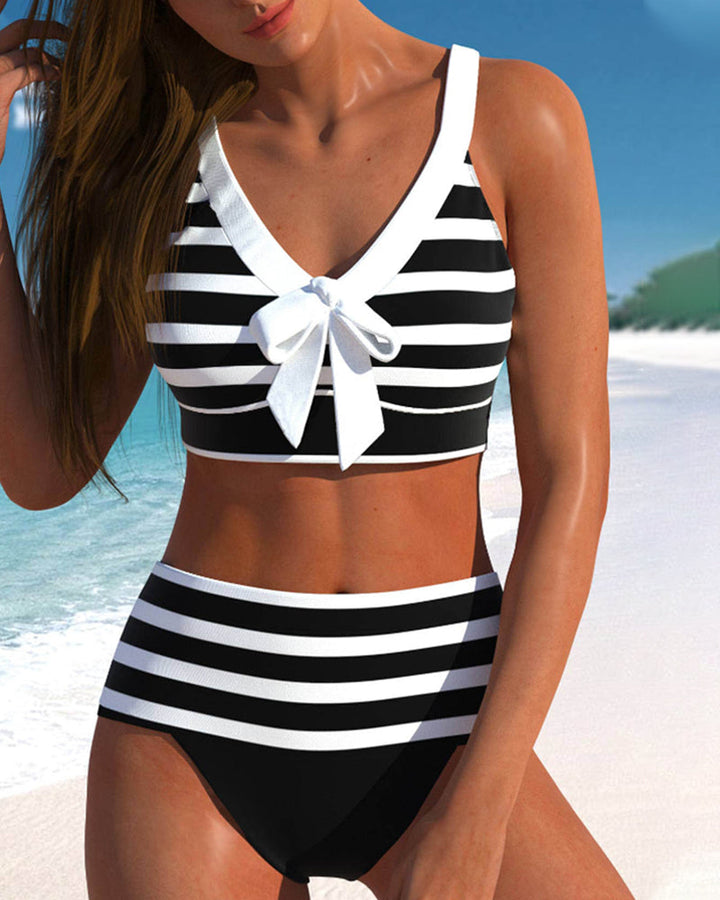 Lula - High Waist Striped Bikini