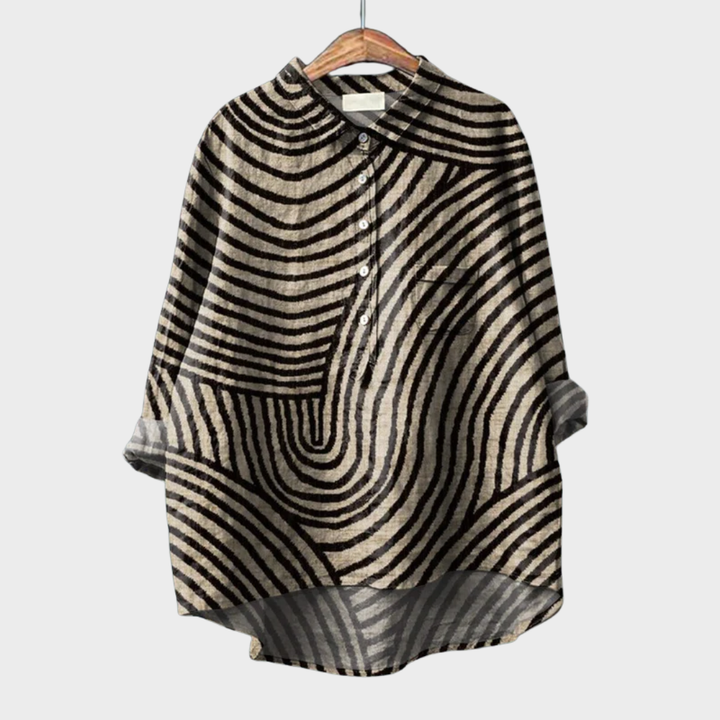 Hyacinth - Modern Graphic Blouse