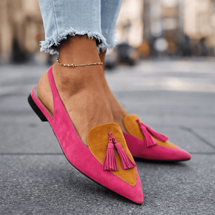 Elly - Sandals with straps and tassels