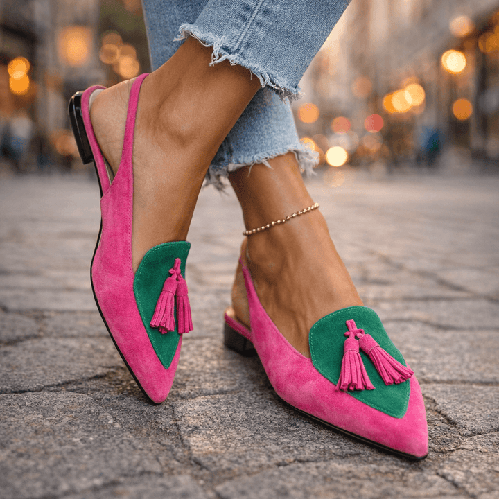 Elly - Sandals with straps and tassels