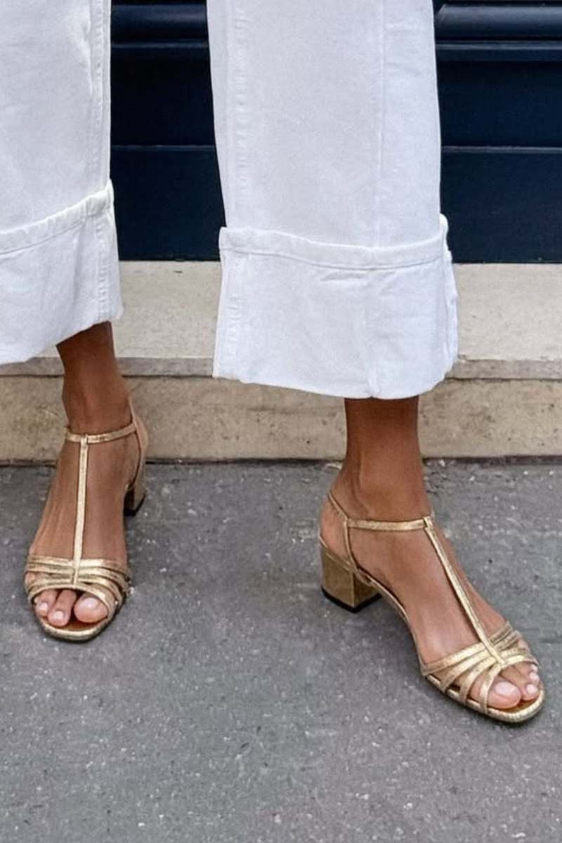 Allegra - Golden Sandals Daily Elegance