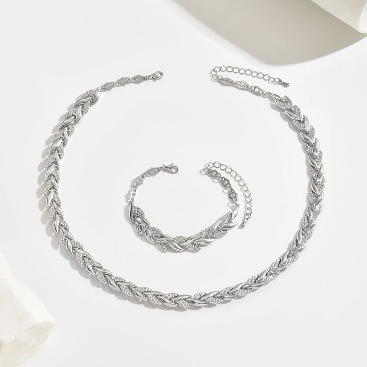 Set Fishbone Crystals