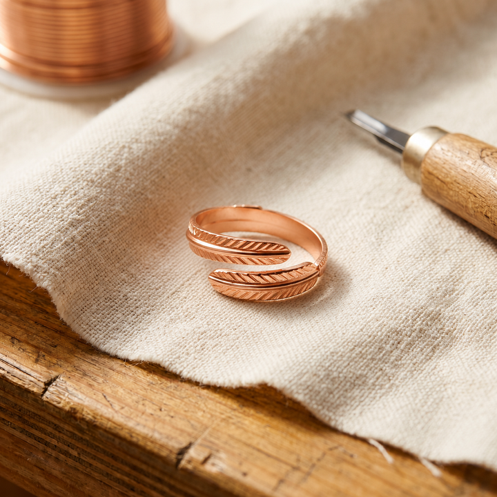 Mae & Luna Copper Ring - Roots