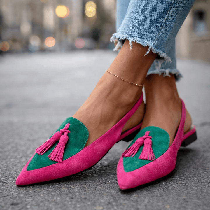 Elly - Sandals with straps and tassels