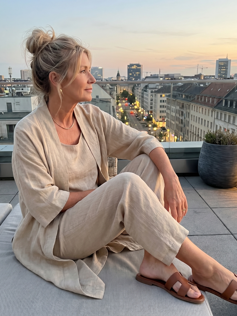 Yael - Three-Piece Relaxed Top Pants Set