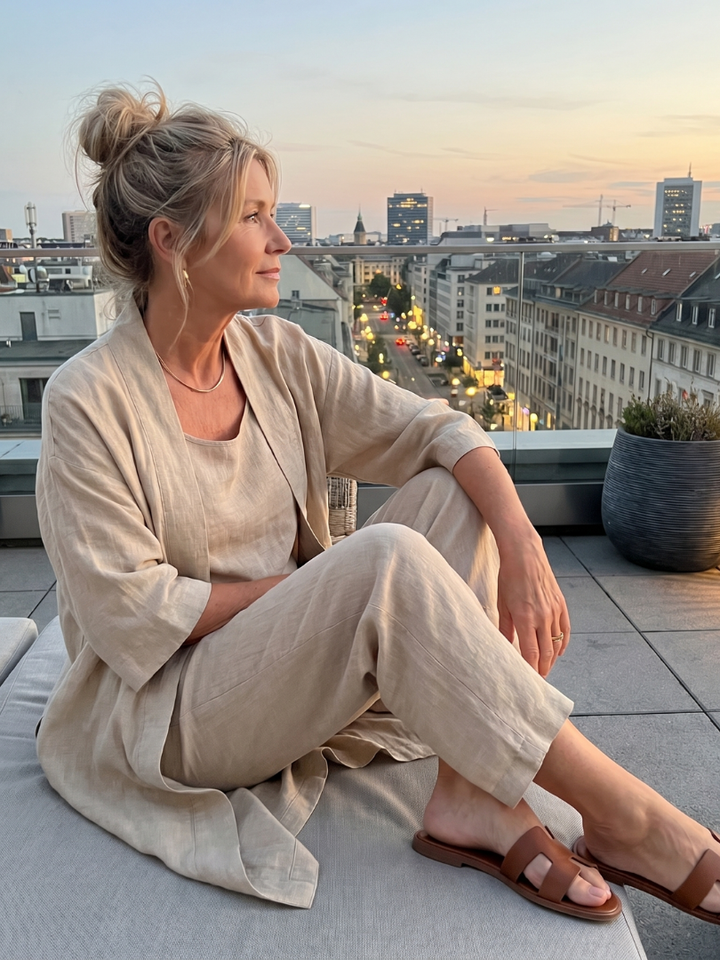 Yael - Three-Piece Relaxed Top Pants Set