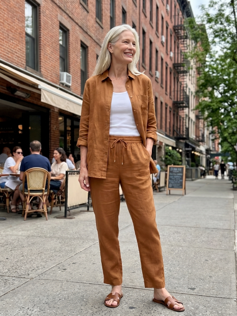 Noor - Long Sleeve Shirt Tapered Pants Set