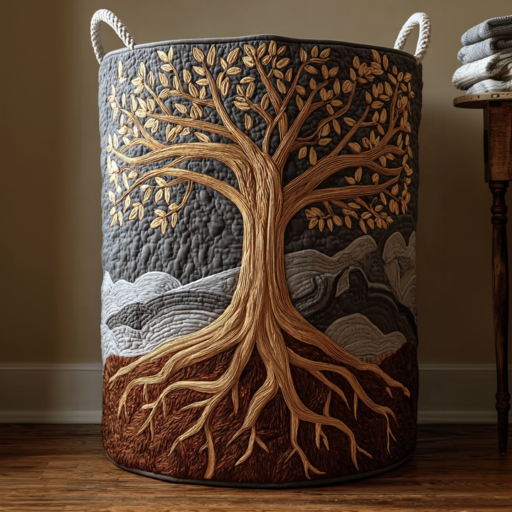 Tree of Life - Handcrafted Laundry Basket