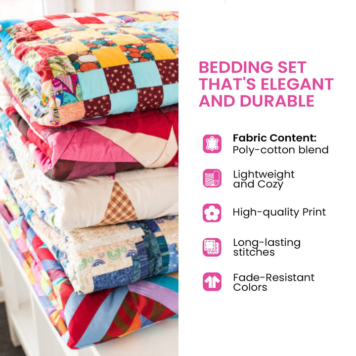 Sunshine Fields - 3-Piece Handmade Bedding Set