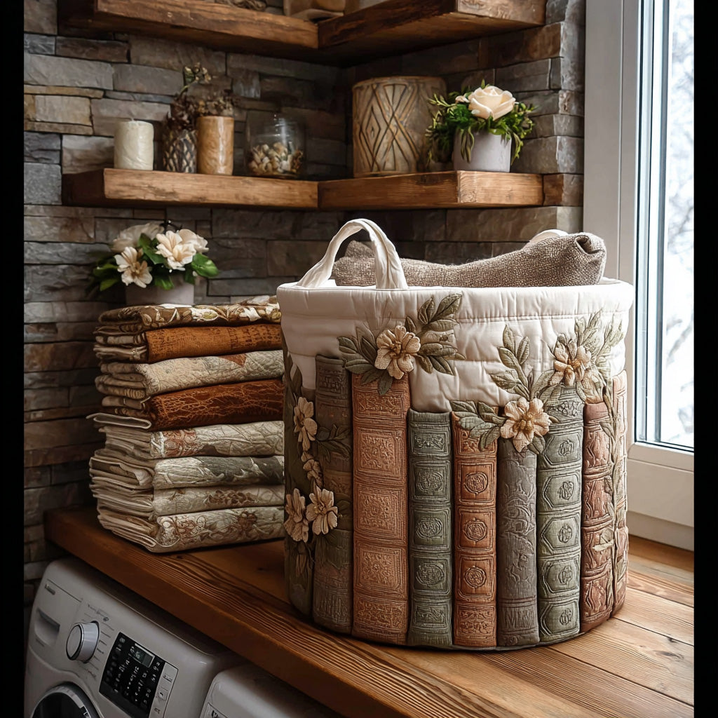Bookish Garden - Handcrafted Laundry Basket