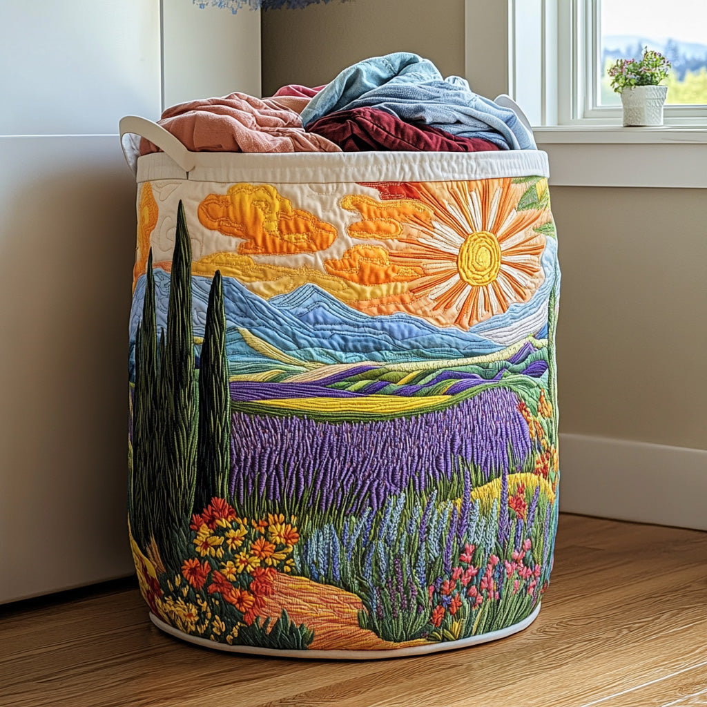 Bright Meadow - Handcrafted Laundry Basket