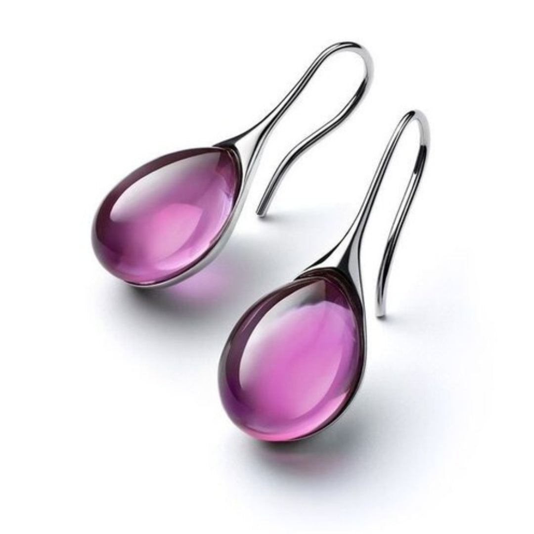 Chic Hanging Earrings with Crystals
