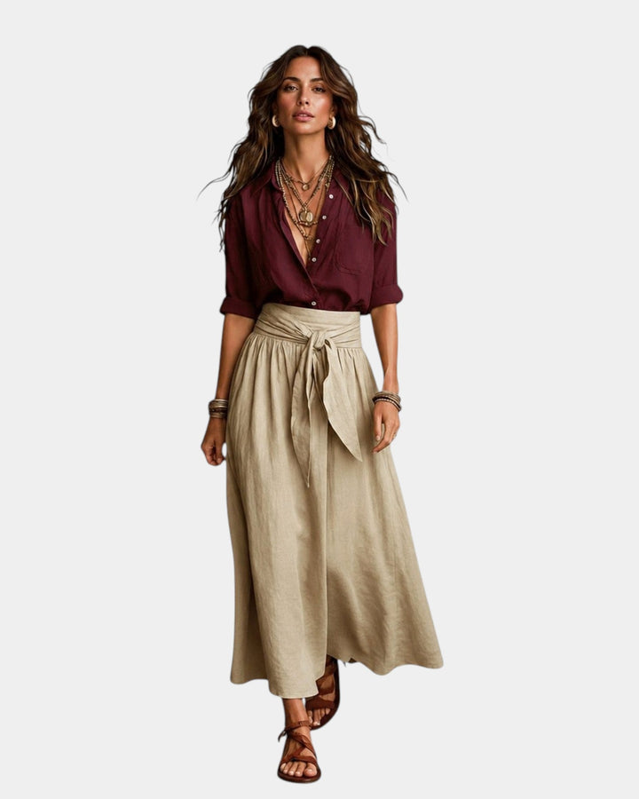 Daphne - Midi Skirt and Free Blouse