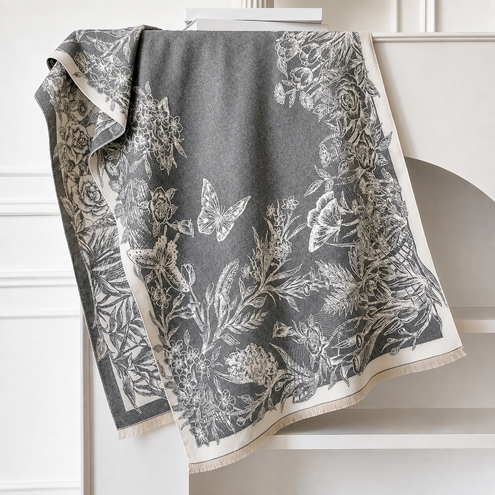 Liora - Floral Shawl