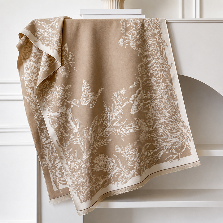 Liora - Floral Shawl