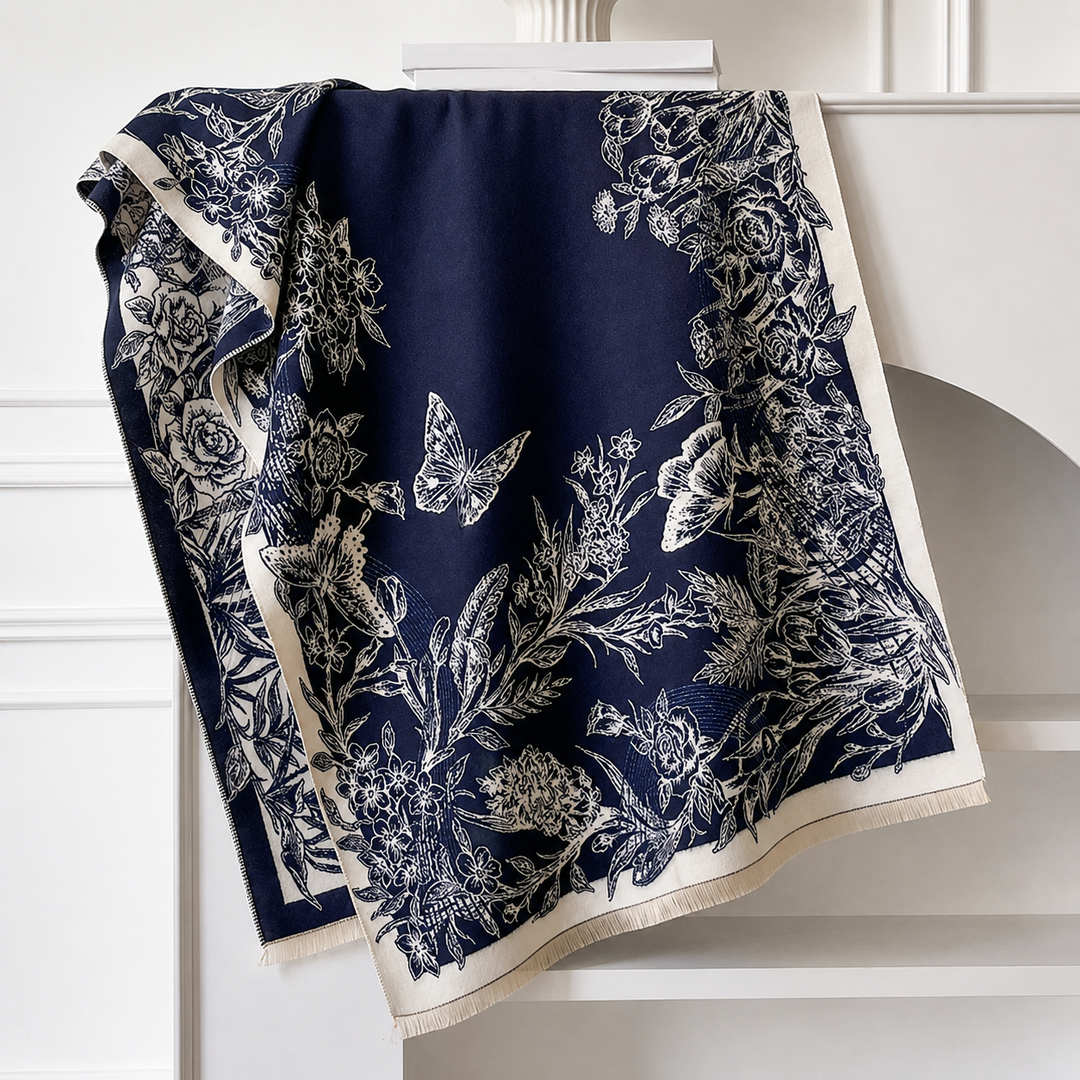 Liora - Floral Shawl