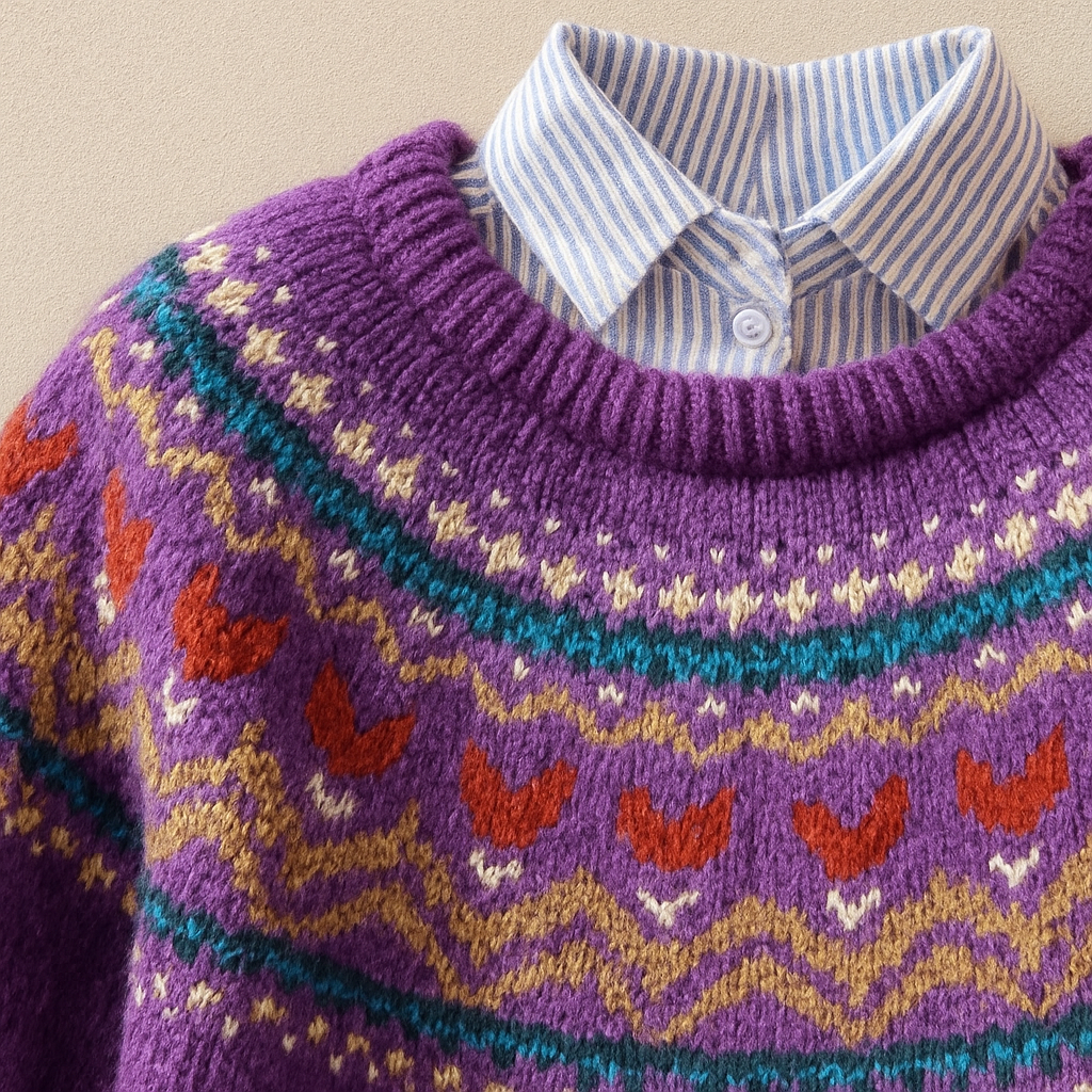 Solva - Classic Vintage Knit Sweater