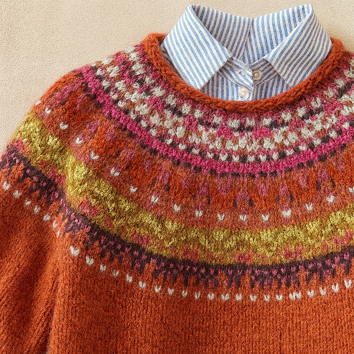 Simona - Chic Vintage Knit Sweater