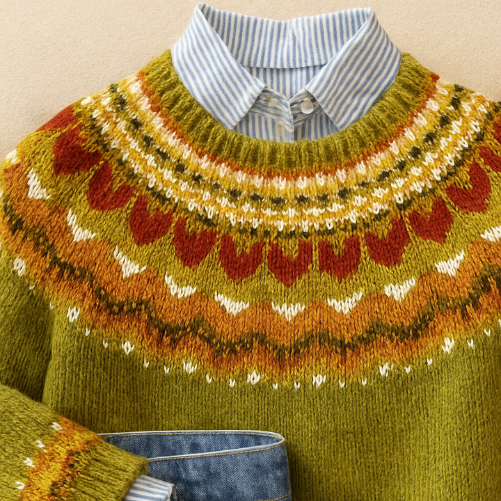 Jasmine - Classic Vintage Knit Sweater