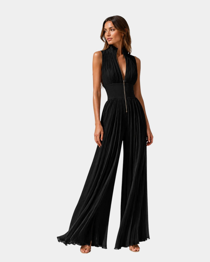 Mazarine - Elegant jumpsuit with zipper