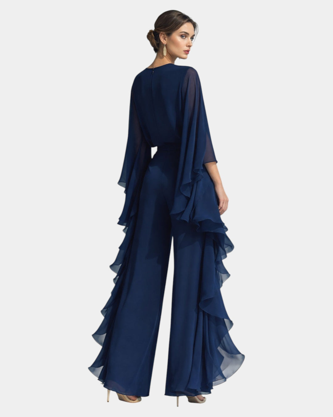 Véronique - Elegant chiffon set with ruffles