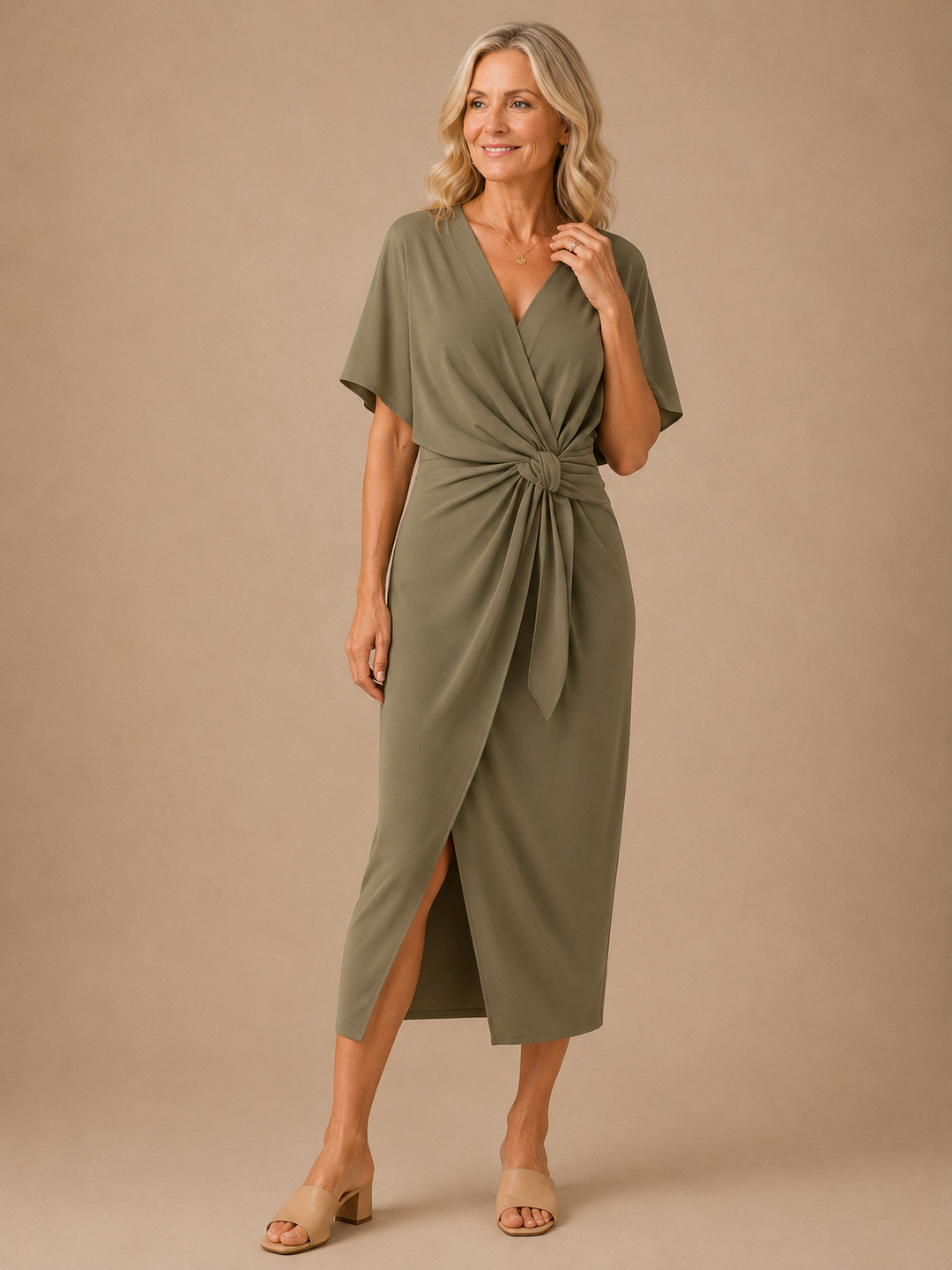 Sarah - Elegant Midi Dress