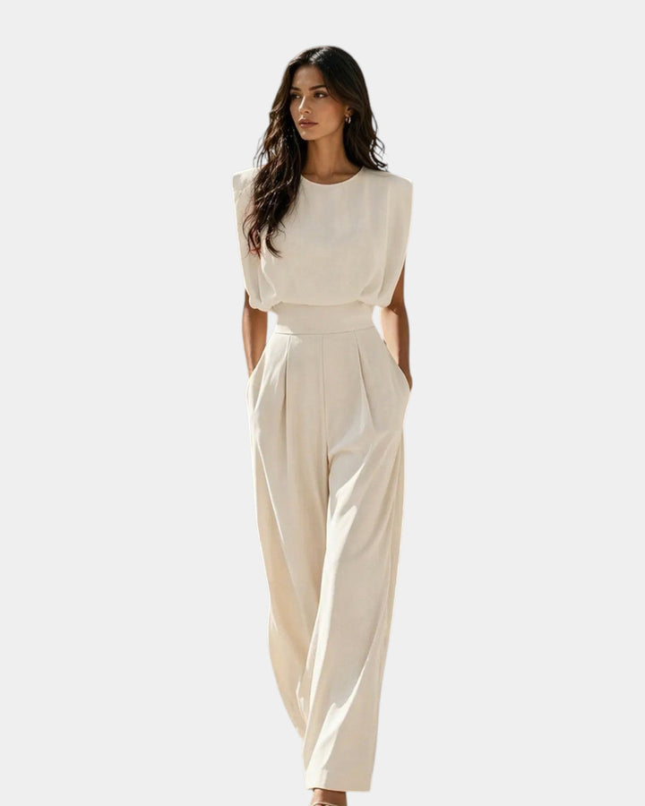 Aymeline - Elegant jumpsuit with belt