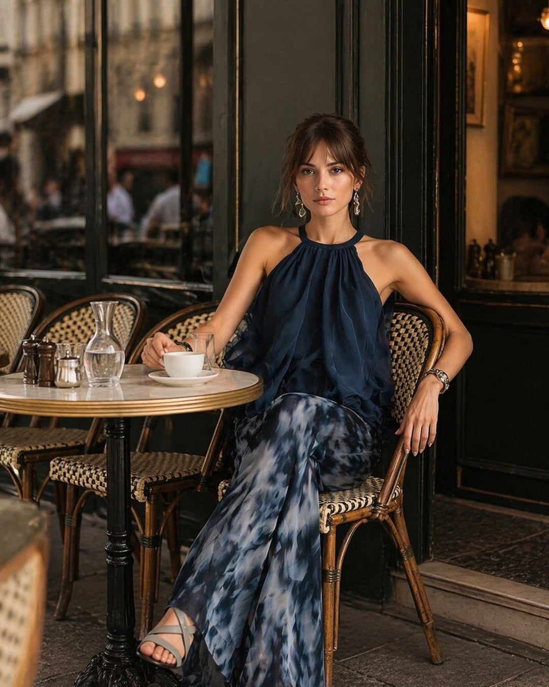 Magali - Elegant set with pants and blouse