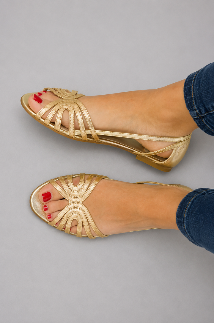 Éléonore - Golden Summer Light Sandals