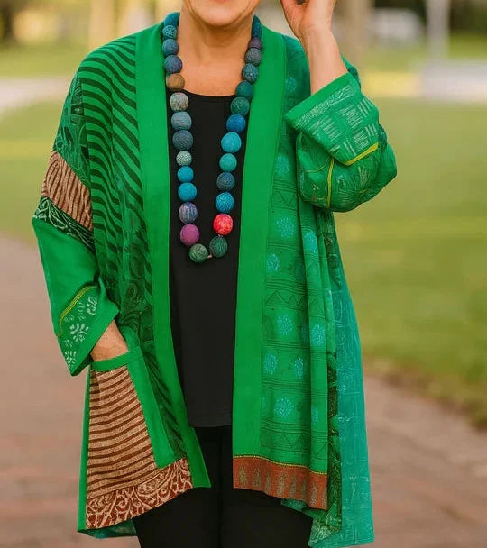 Astrid - Elegant Drape Cardigan