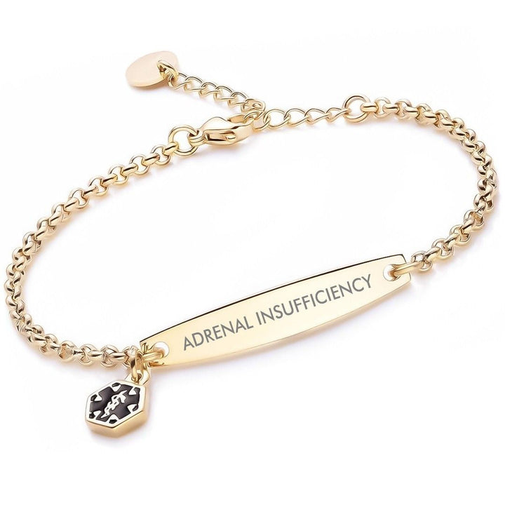 Women’s Adrenal Insufficiency Medical Alert Bracelet