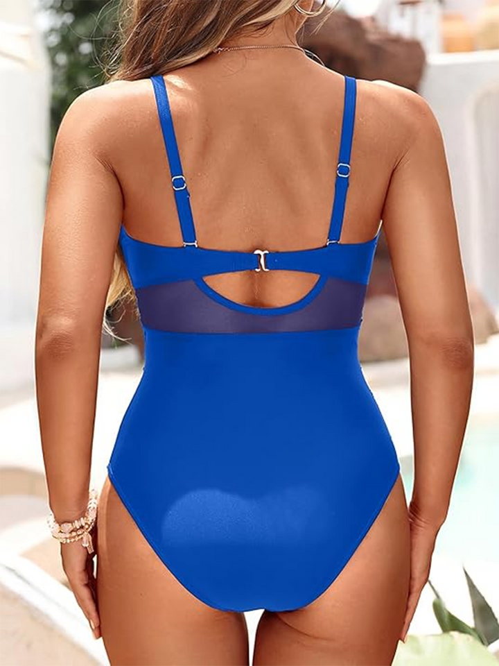 SOFIA - One-Piece Swimsuit with Transparent Accents and Elegant Shaping Fit