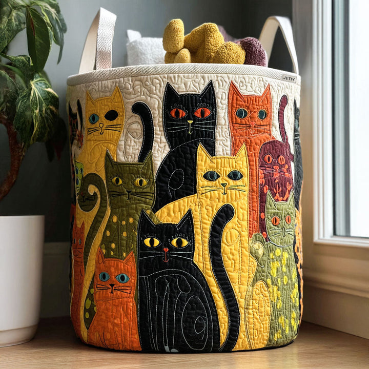 Cat - Handcrafted Laundry Basket