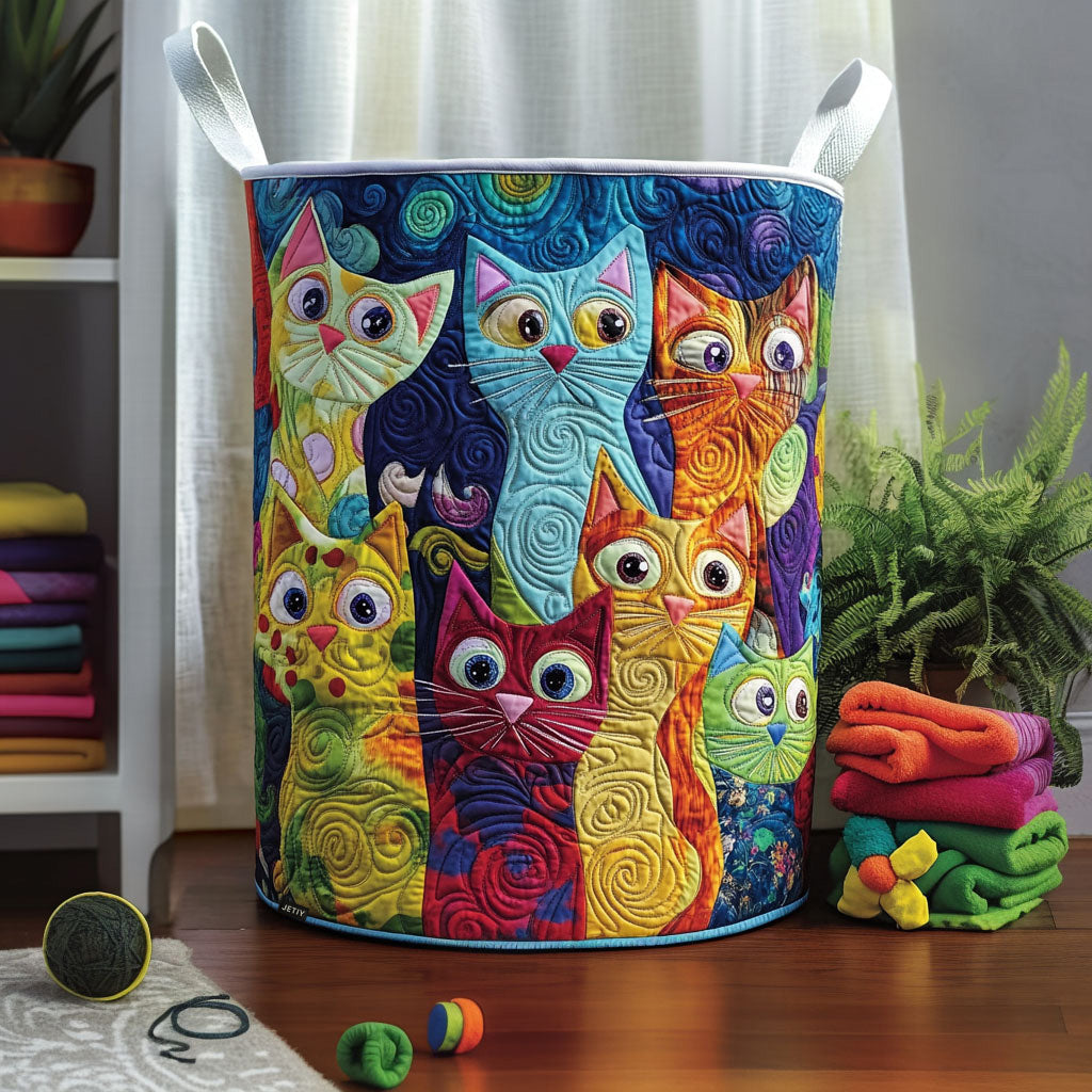 Cat - Handcrafted Laundry Basket