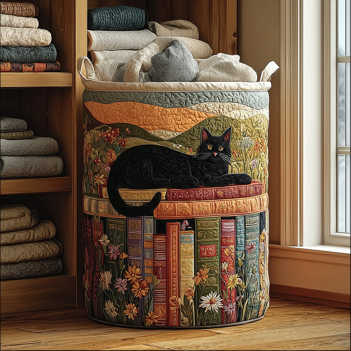 Cozy Cat - Handcrafted Laundry Basket