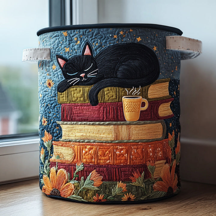 Cat Quilted - Handcrafted Basket