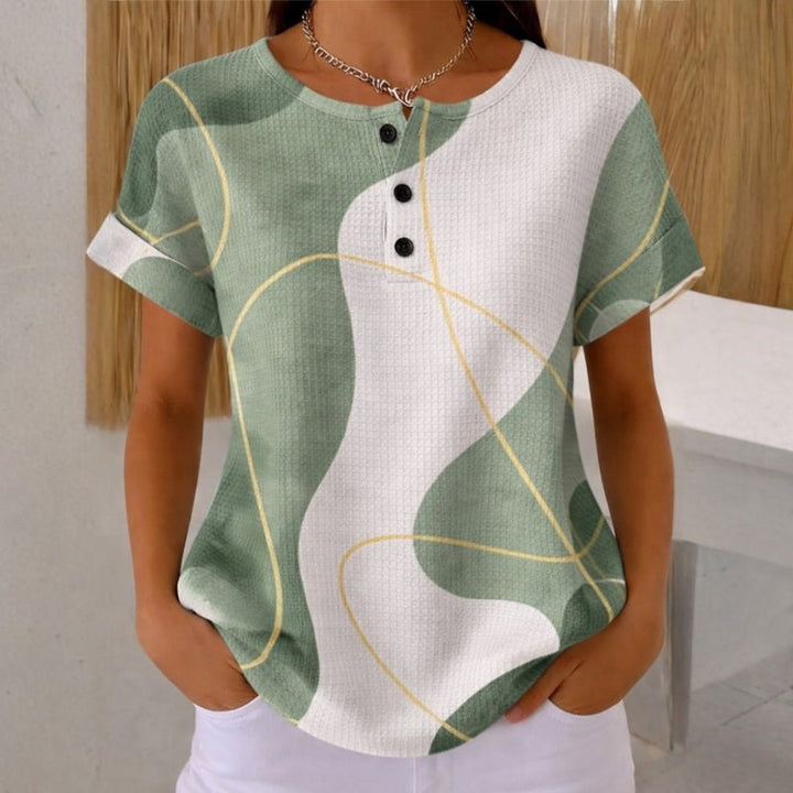 Anaïs - Casual blouse with color blocks