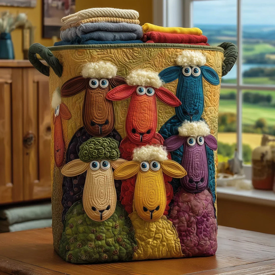 Sheep - Handcrafted Laundry Basket