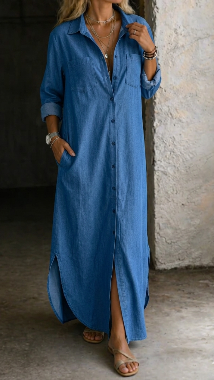 Delana - Button Dress