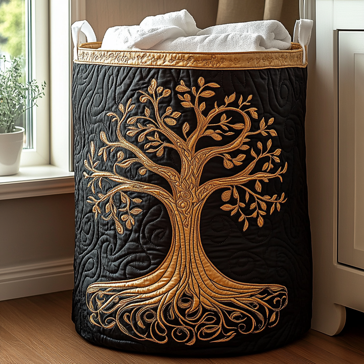 Tree of Life - Handcrafted Laundry Basket