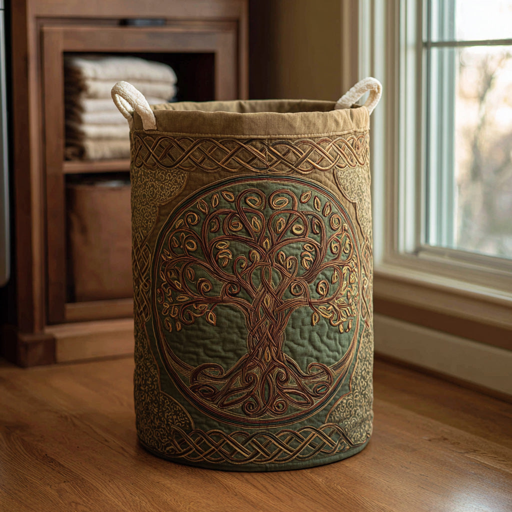 Tree of Life - Handcrafted Laundry Basket