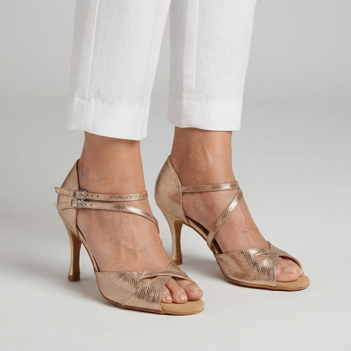 Ombretta - Elegant Dance Sandals with Heel