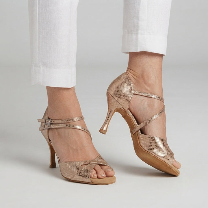 Ombretta - Elegant Dance Sandals with Heel