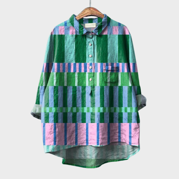 Azélie - Colorful Graphic Blouse