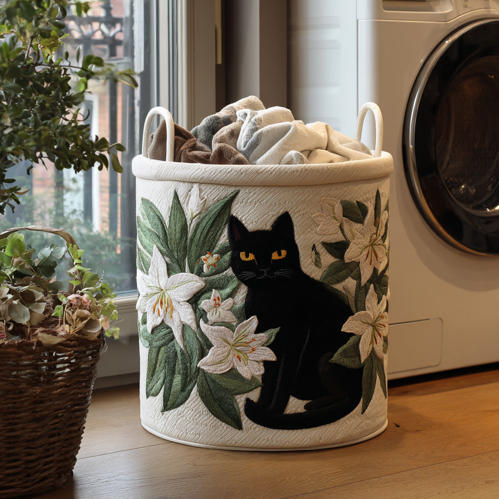 Cat Quilted - Handcrafted Basket