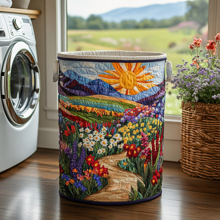 Meadow Song - Handcrafted Laundry Basket