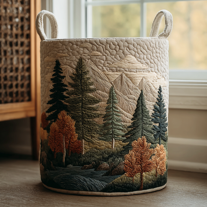 Mountain View - Handcrafted Laundry Basket