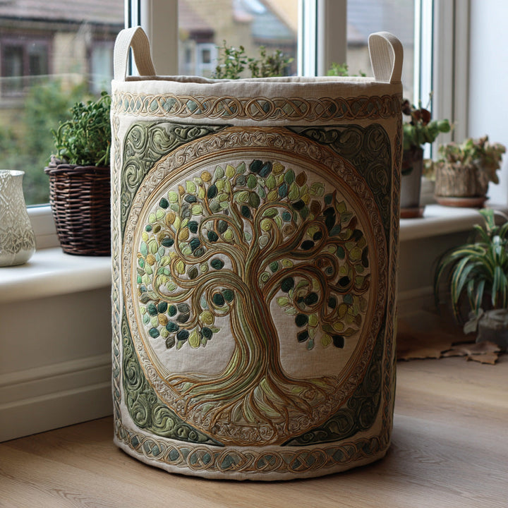 Tree of Life - Handcrafted Laundry Basket
