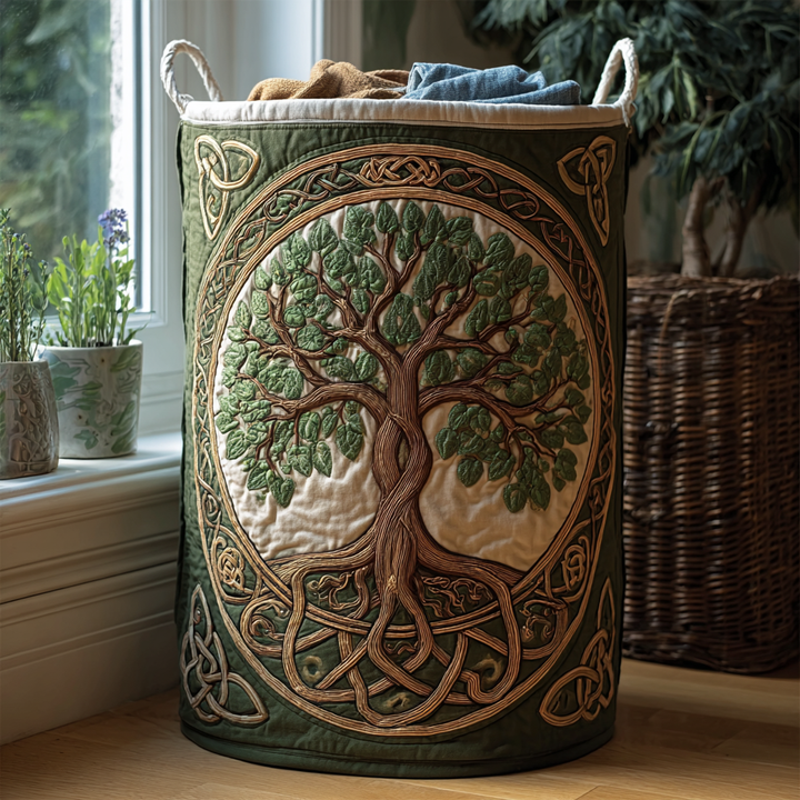 Tree of Life - Handcrafted Laundry Basket