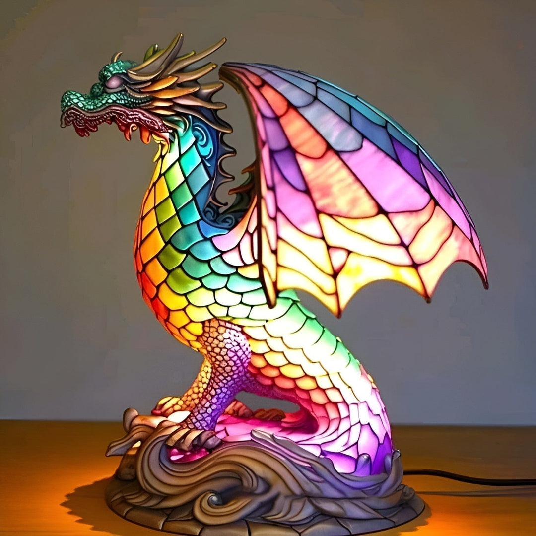 Glowing Mystic Dragon Lamp